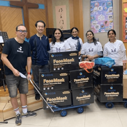 Covid relief distribution Hong Kong